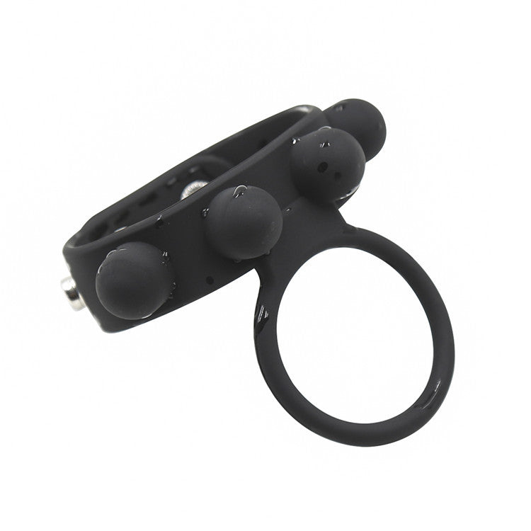 Silicone Speed Cock Ring Buckle Black